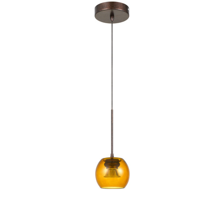 10 Height Led Glass Pendant In Rust -  CAL LIGHTING, UP-1121